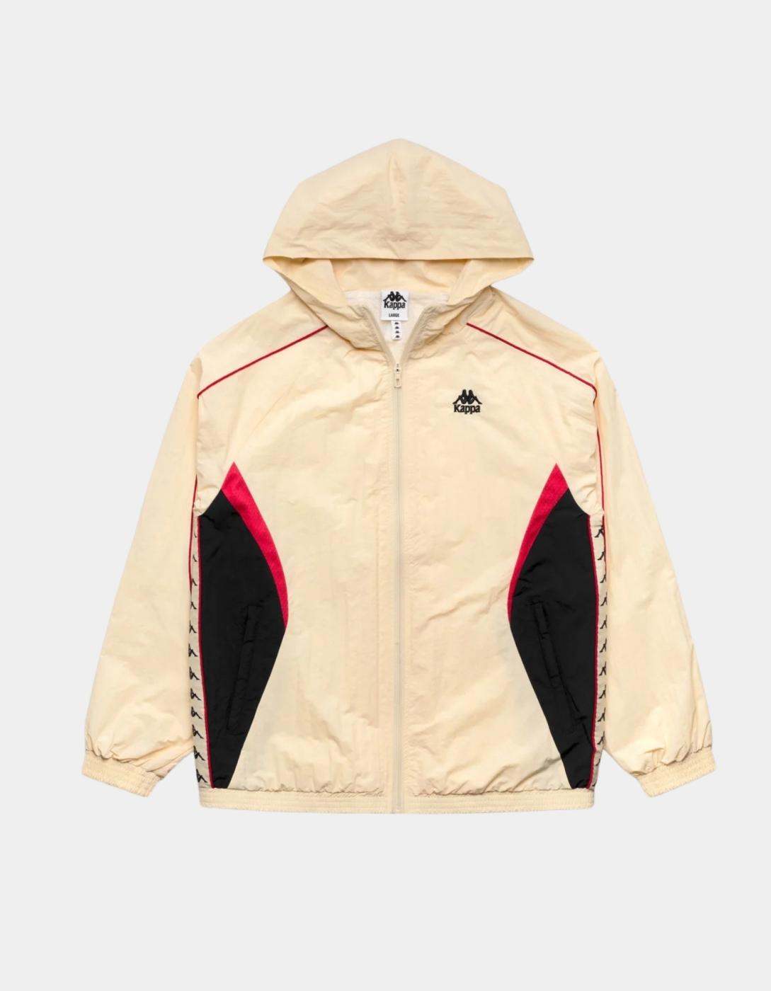 Sudadera Cap. Abierta SILAS - Beige Butter/Red Md