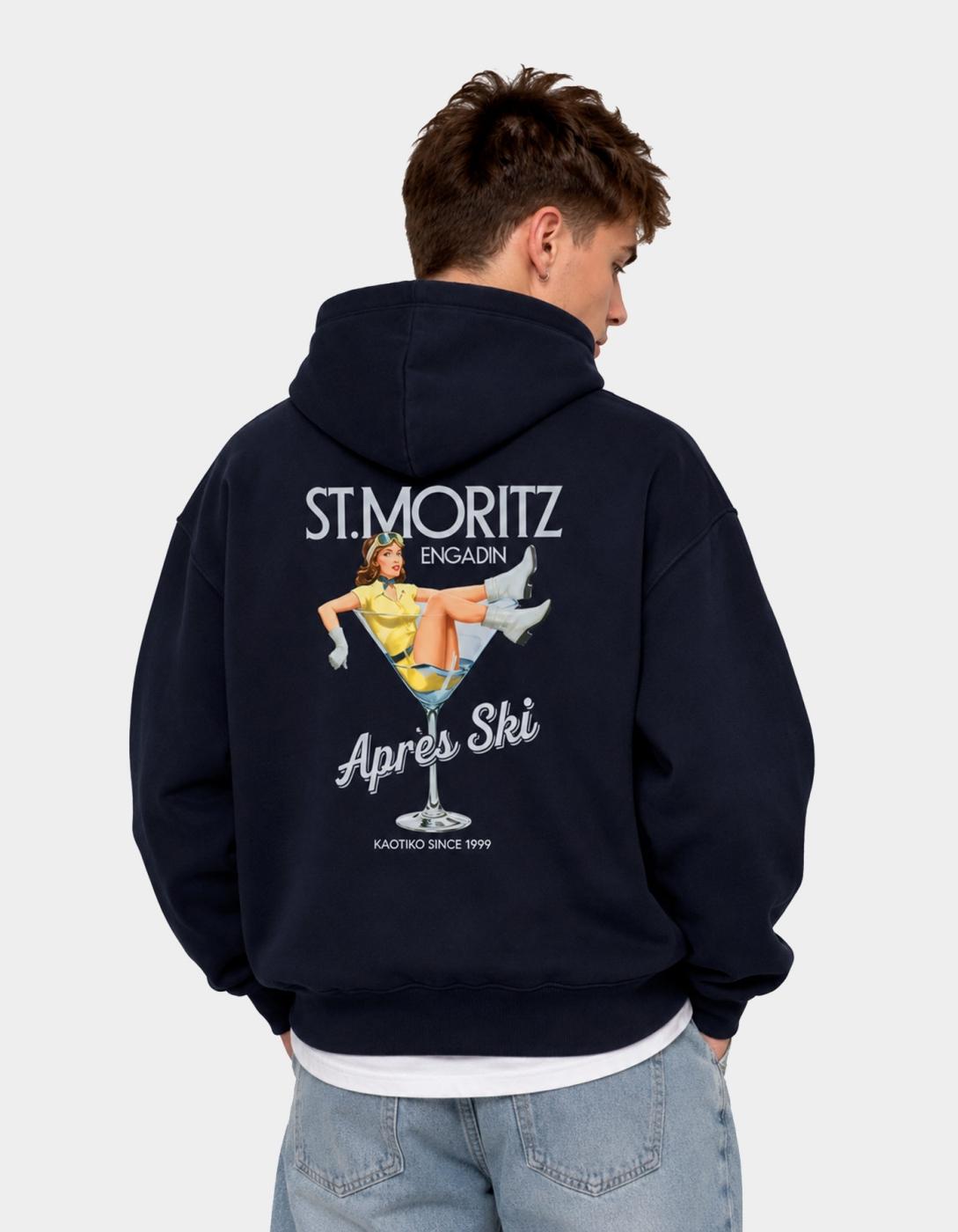 Sudadera Cap. OVERSIZE SNOW - Cocktail Blue