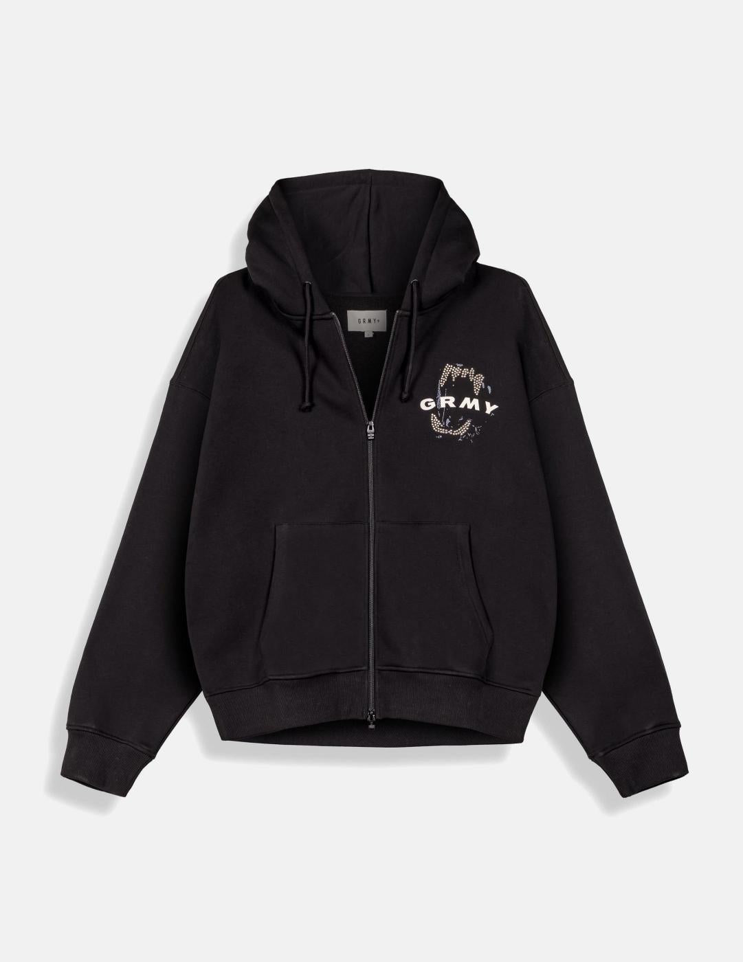 Sudadera Capucha Abierta GRIMEY WILD ONE - Black