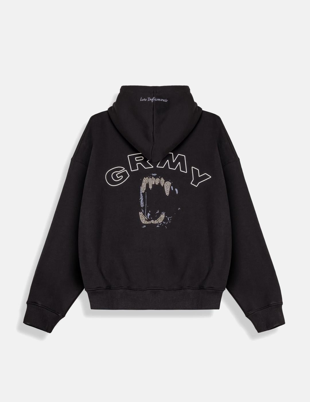 Sudadera Capucha Abierta GRIMEY WILD ONE - Black