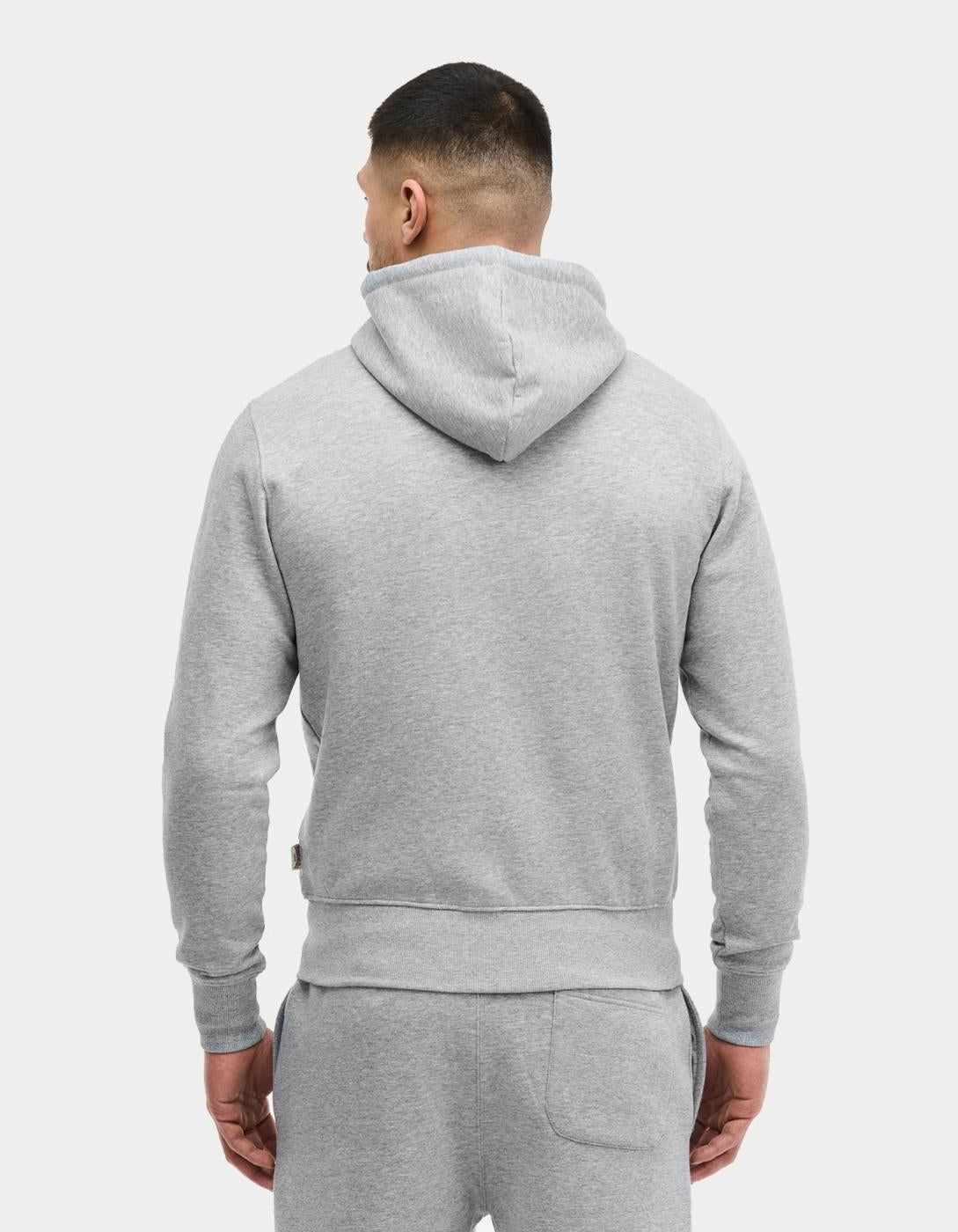 Sudadera Capucha Abierta KRAFTY - Marl Grey/Black