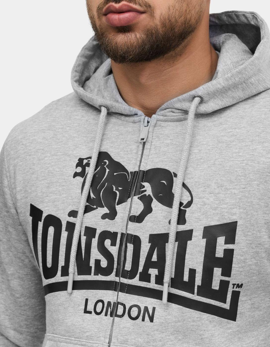Sudadera Capucha Abierta KRAFTY - Marl Grey/Black