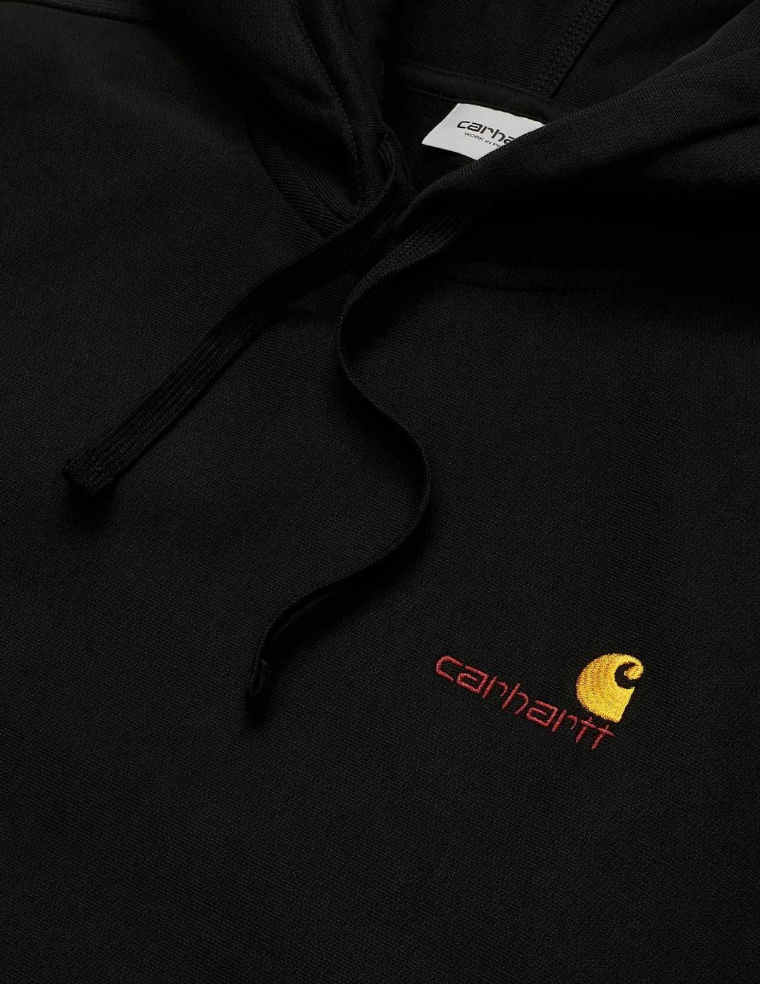 Sudadera Capucha AMERICAN SCRIPT - Black