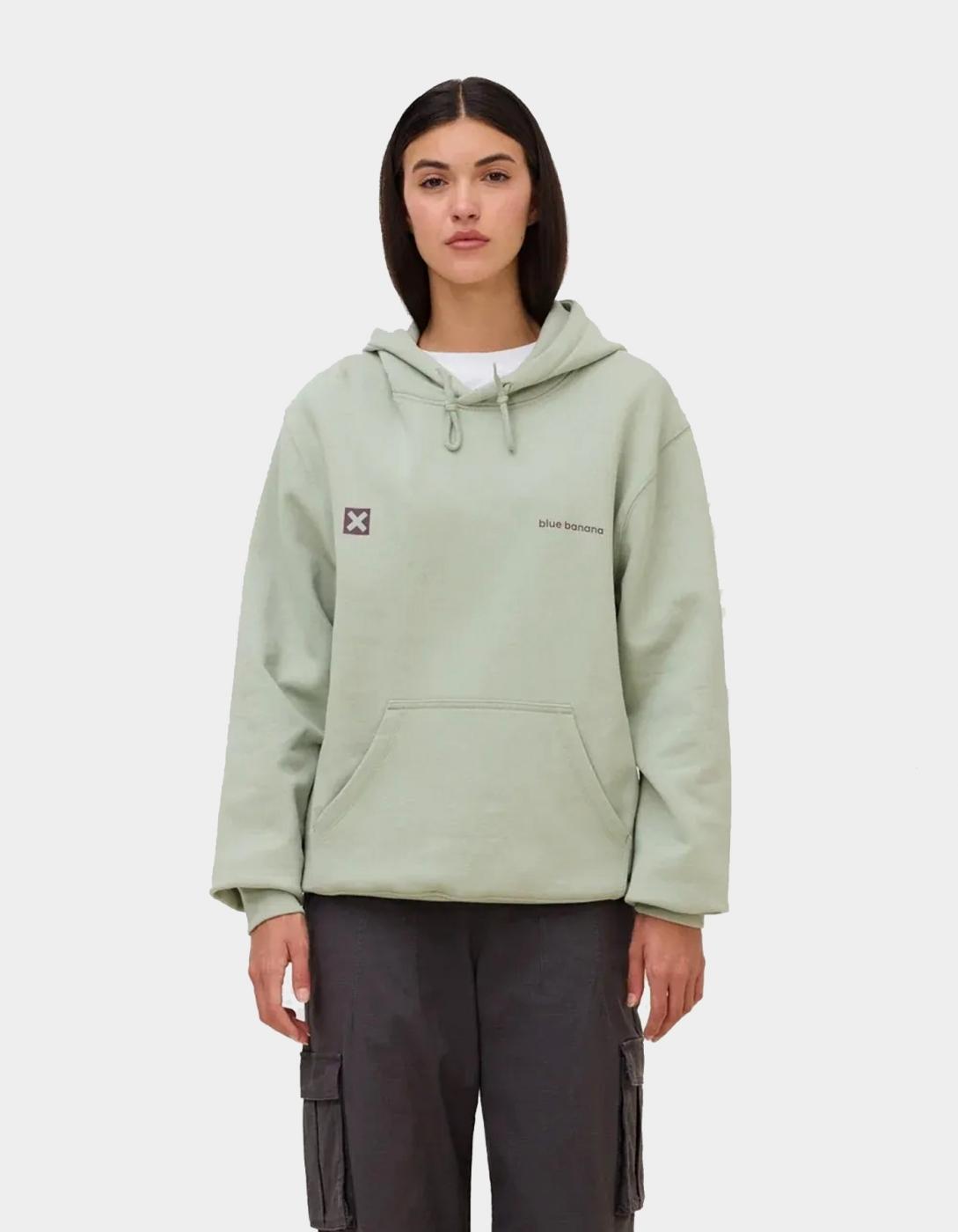Sudadera Capucha BLUE BANANA CORE - Sage
