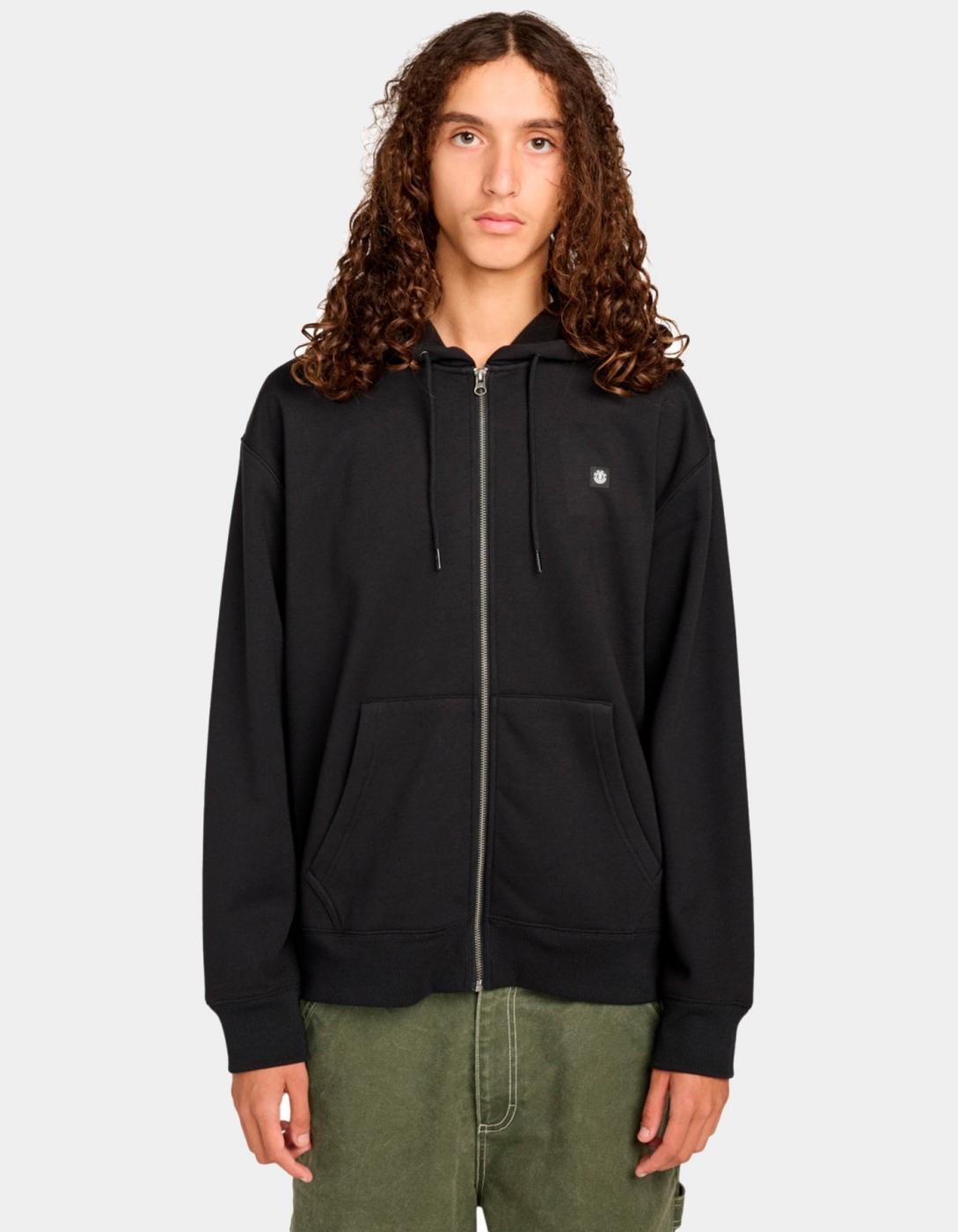 Sudadera Capucha ELEMENT Abierta ICON RAIN - Flint Black