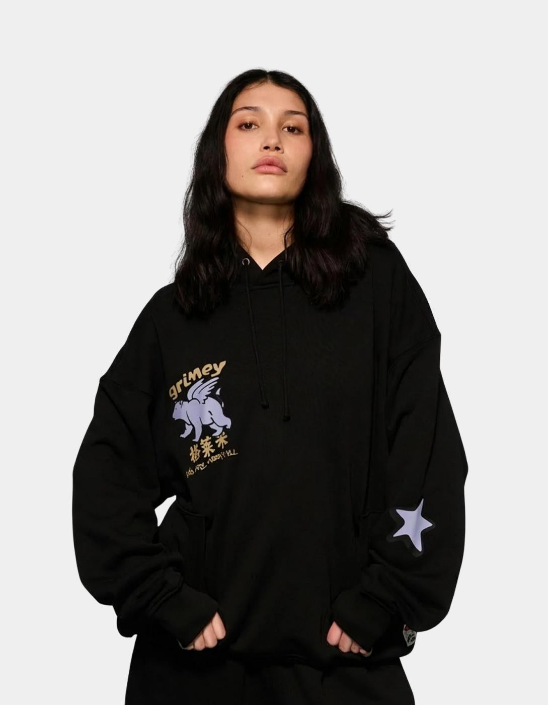 Sudadera Capucha GRIMEY CONCREAT JUNGLE - Black