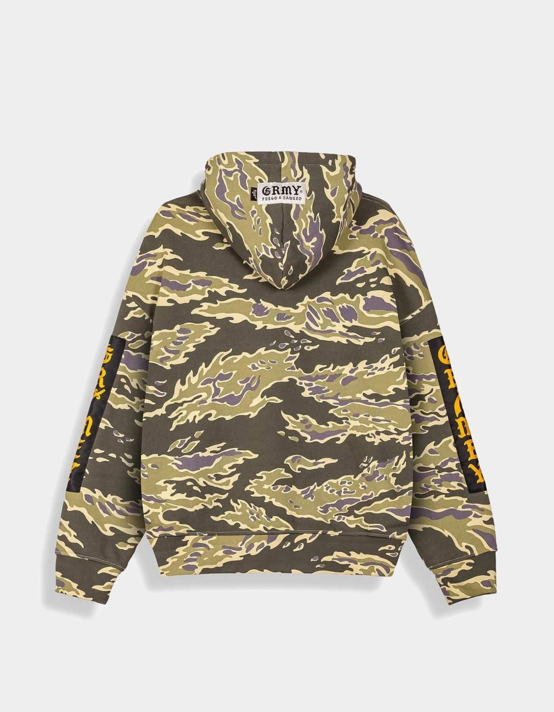 Sudadera Capucha GRIMEY ODD CUTLASS - Black Camo