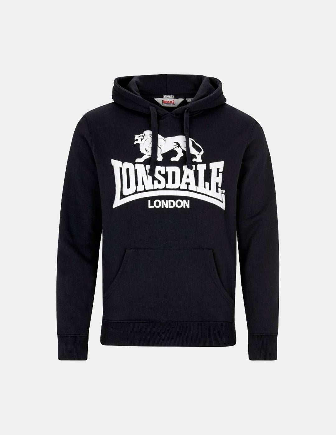 Sudadera Capucha LONSDALE GO SPORT 2 - Black