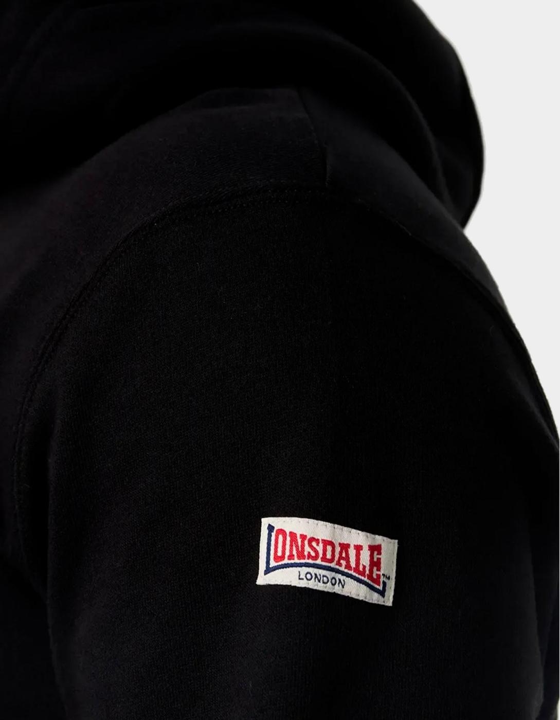 Sudadera Capucha LONSDALE ONE TOTE - Black