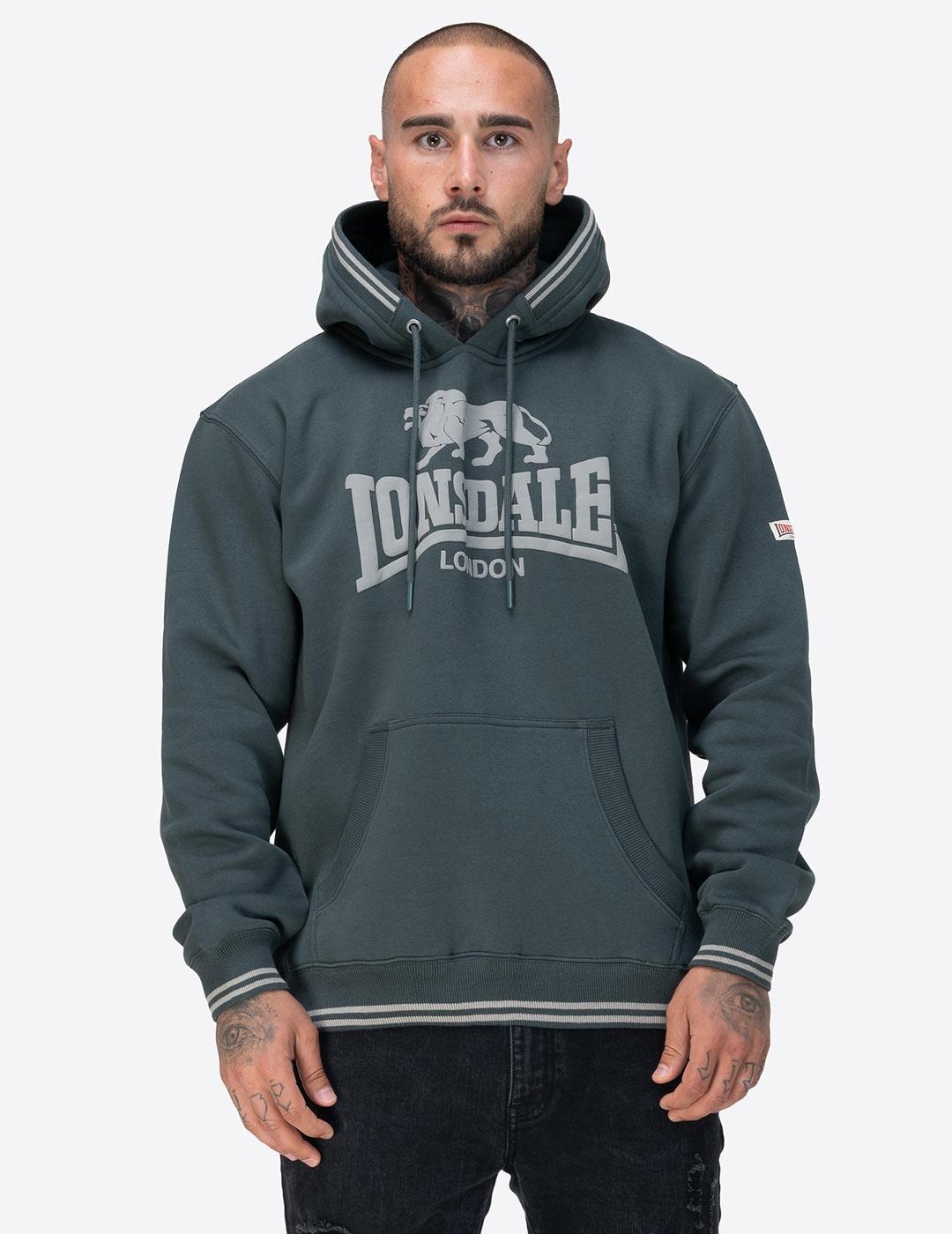 Sudadera Capucha LONSDALE OUTWOOD - Green/Green