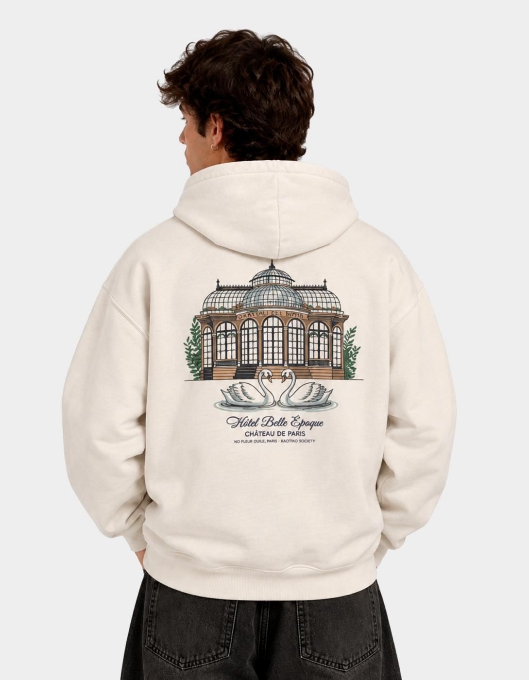 Sudadera Capucha OVERSIZE GARDEN - Ivory