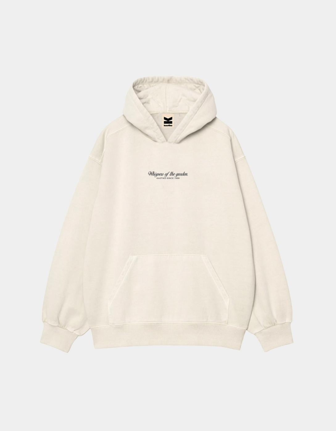 Sudadera Capucha OVERSIZE GARDEN - Ivory