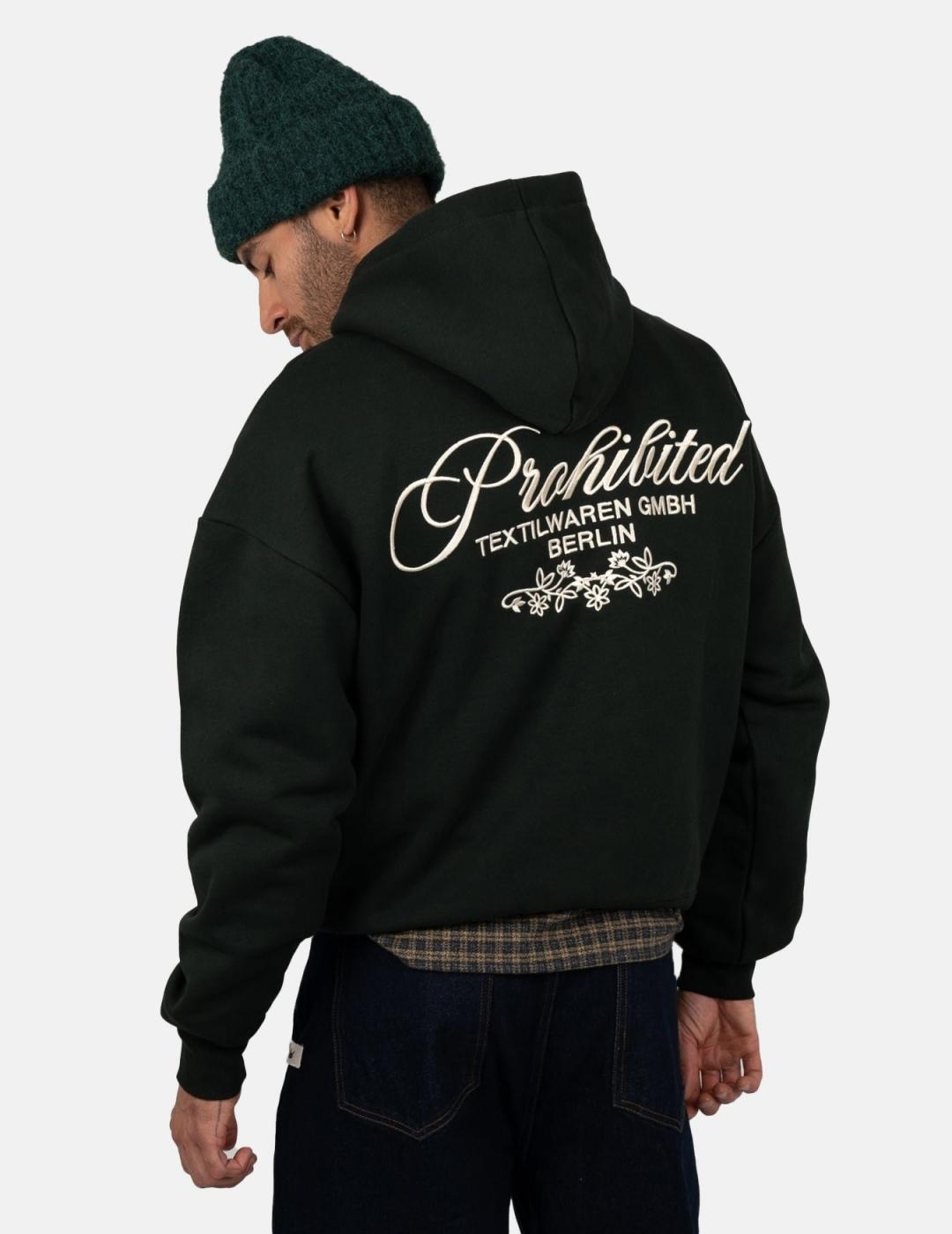 Sudadera Capucha PROHIBITED TEXTILWAREN - Green