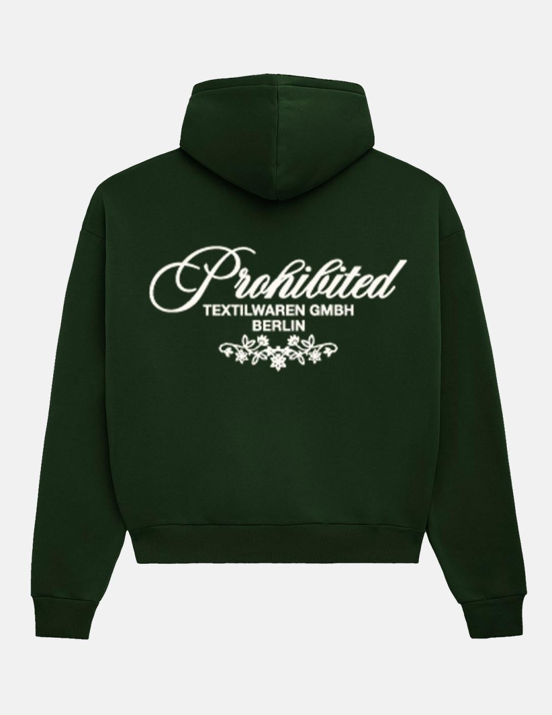 Sudadera Capucha PROHIBITED TEXTILWAREN - Green