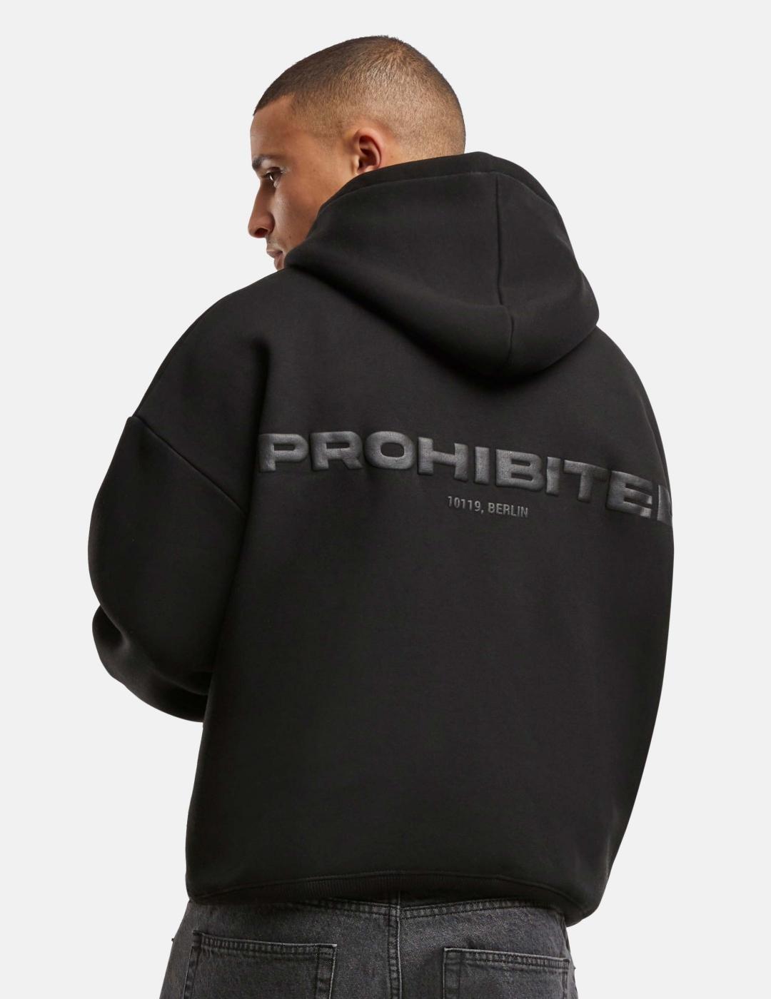 Sudadera Capucha PROHIBITED10119 - Black