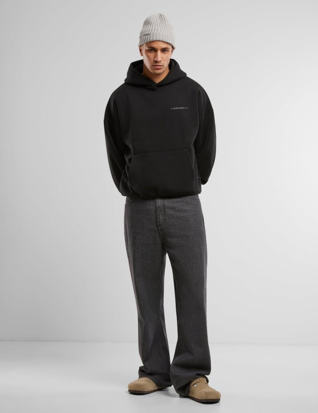 Sudadera Capucha PROHIBITED10119 - Black
