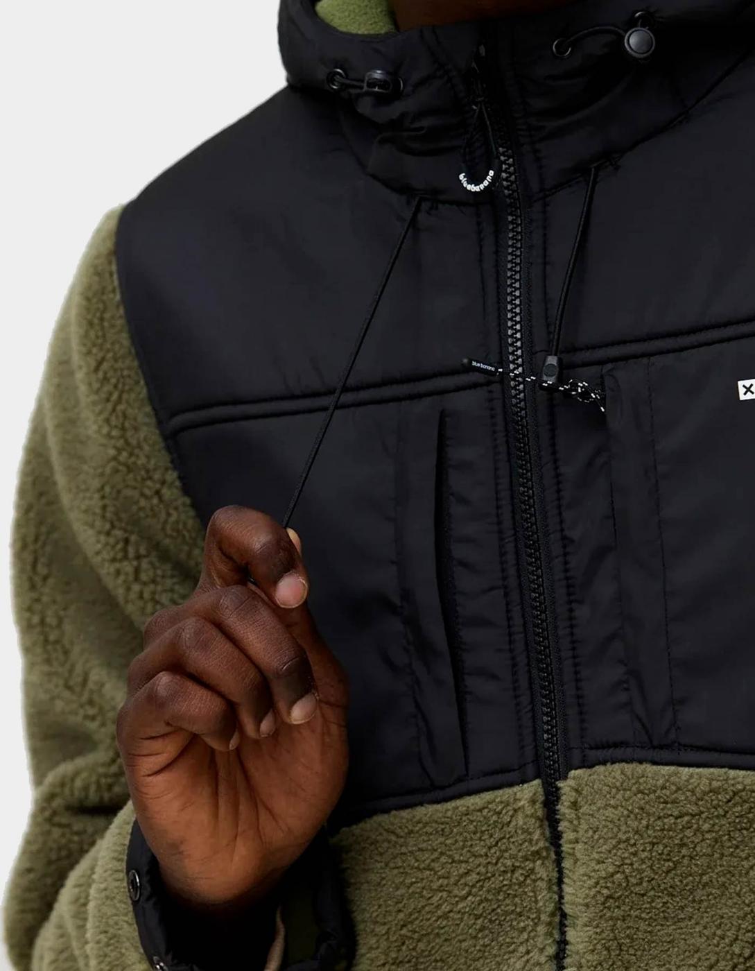 Sudadera Capucha SHERPA - Olive Green