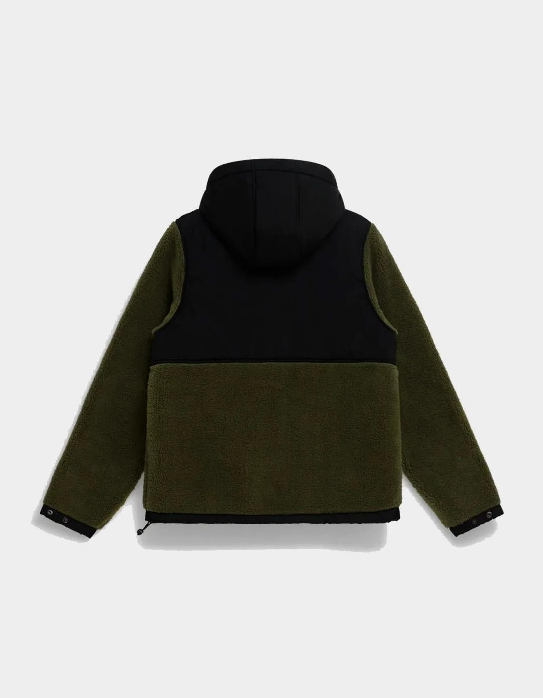 Sudadera Capucha SHERPA - Olive Green