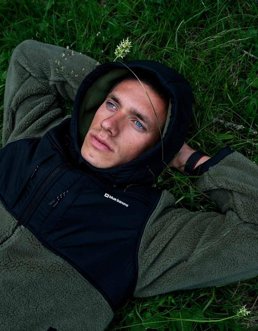 Sudadera Capucha SHERPA - Olive Green