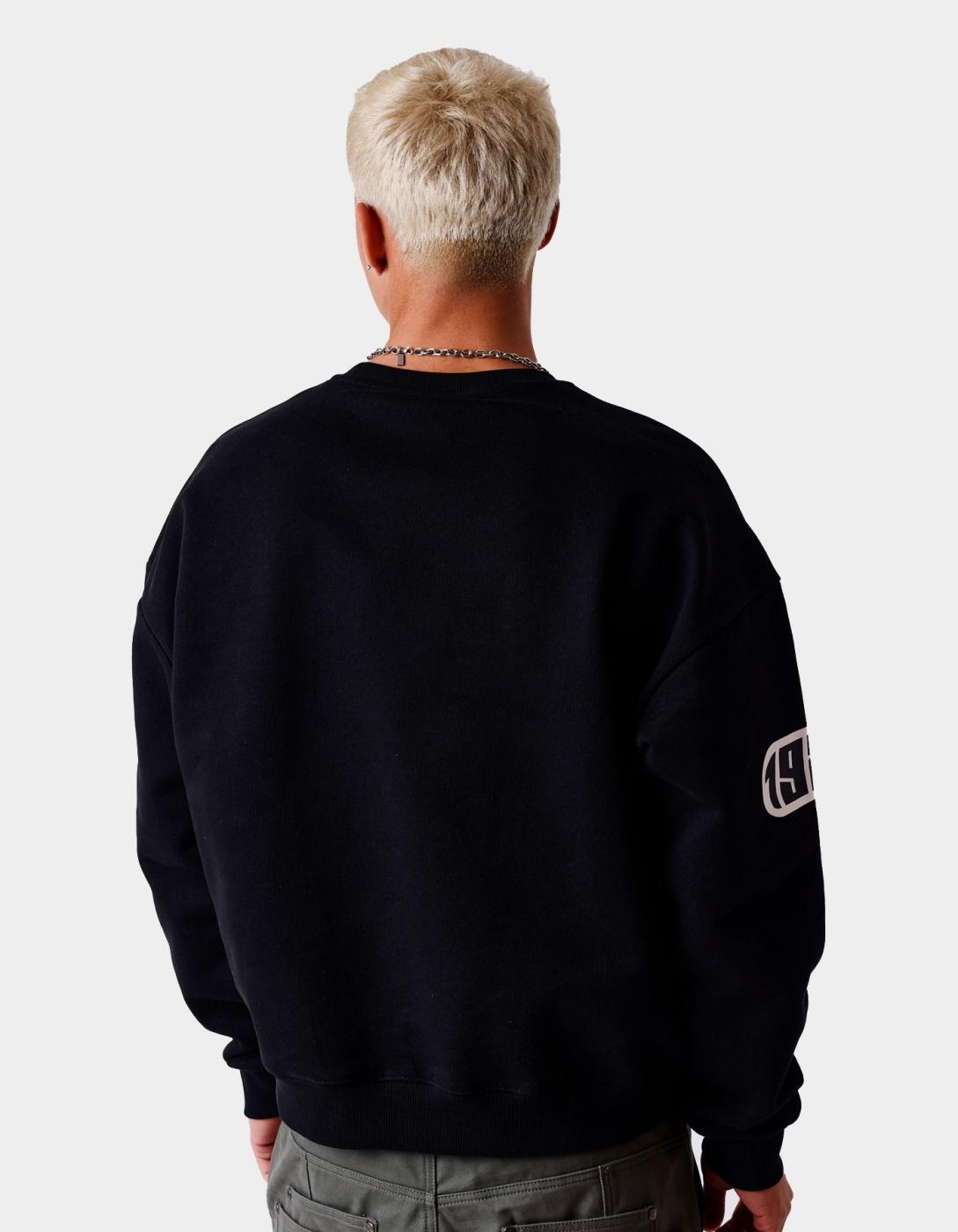 Sudadera Crew 2622327 - Negro/Blanco
