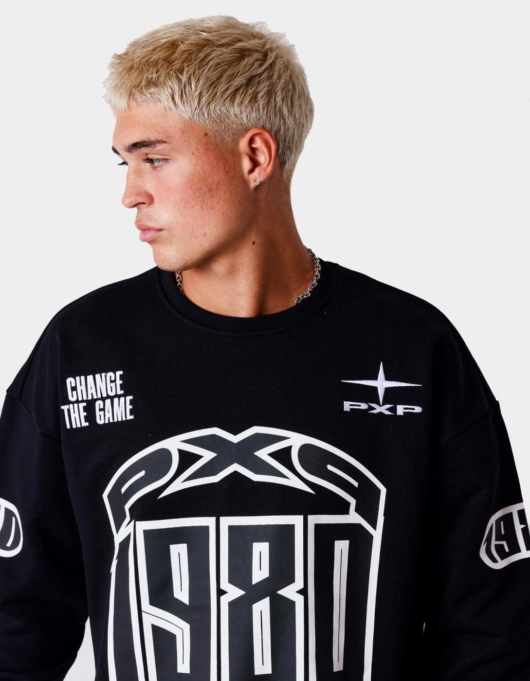 Sudadera Crew 2622327 - Negro/Blanco