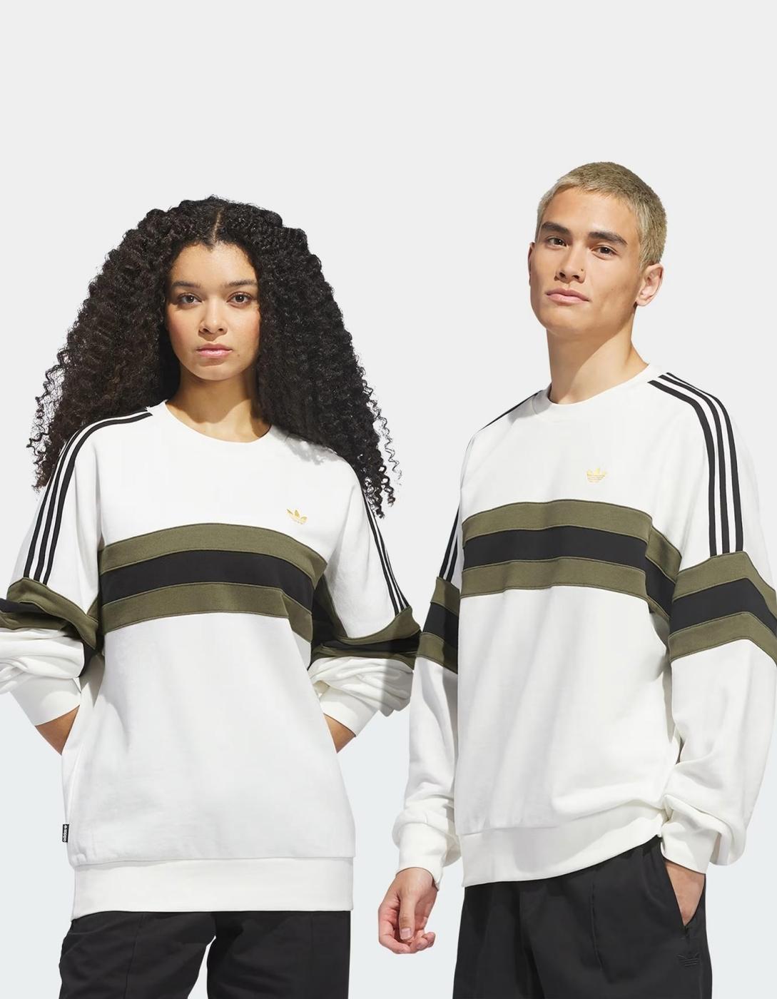 Sudadera Crew ADIDAS SK OG - White/Olive/Black