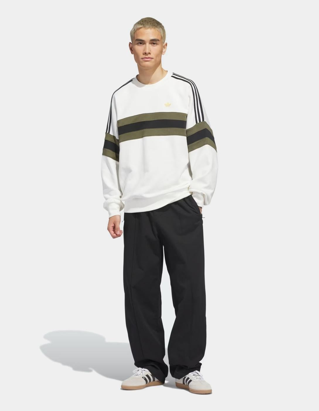Sudadera Crew ADIDAS SK OG - White/Olive/Black