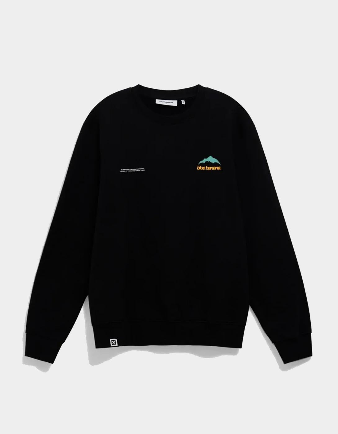 Sudadera Crew BLUE BANANA MOUNTAIN - Black