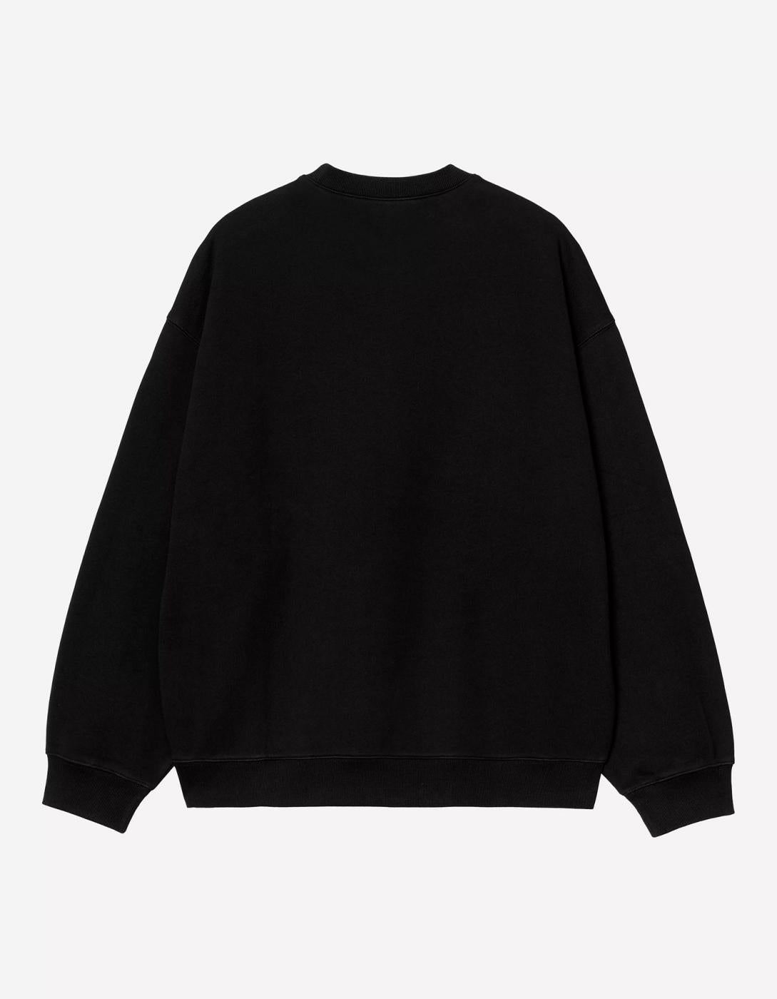 Sudadera Crew CARHARTT WIP LABEL SWEAT- Black
