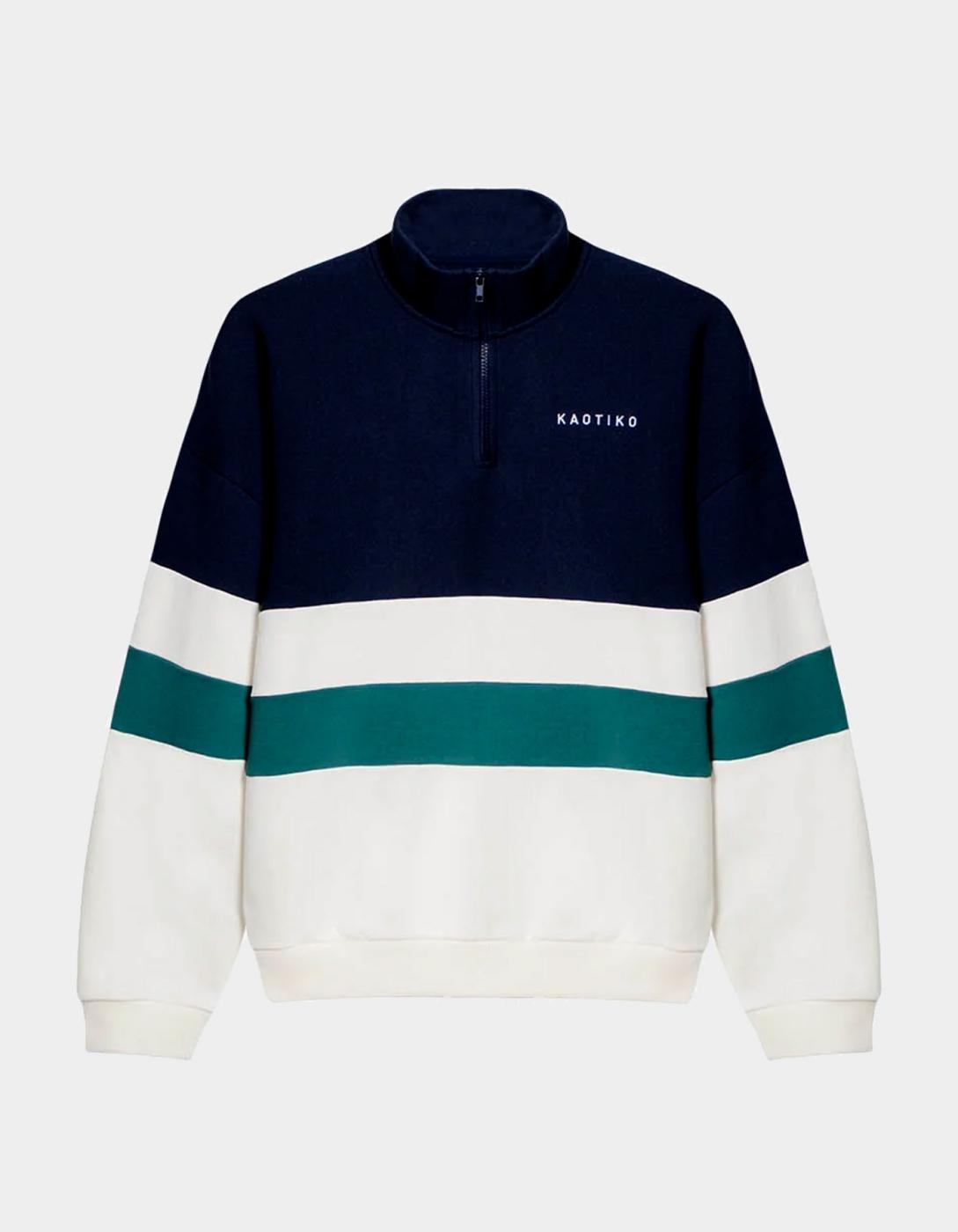 Sudadera Crew CARTER - Ivory/Navy/Heura