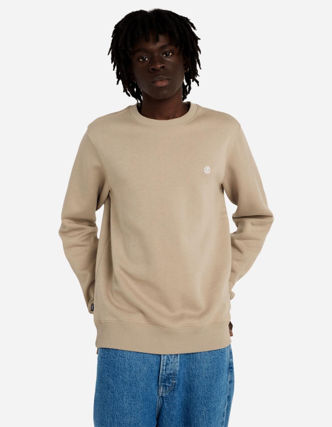 Sudadera Crew ELEMENT ICON EMBROIDERY - Aluminum