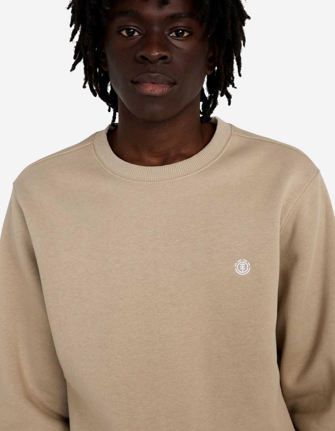Sudadera Crew ELEMENT ICON EMBROIDERY - Aluminum