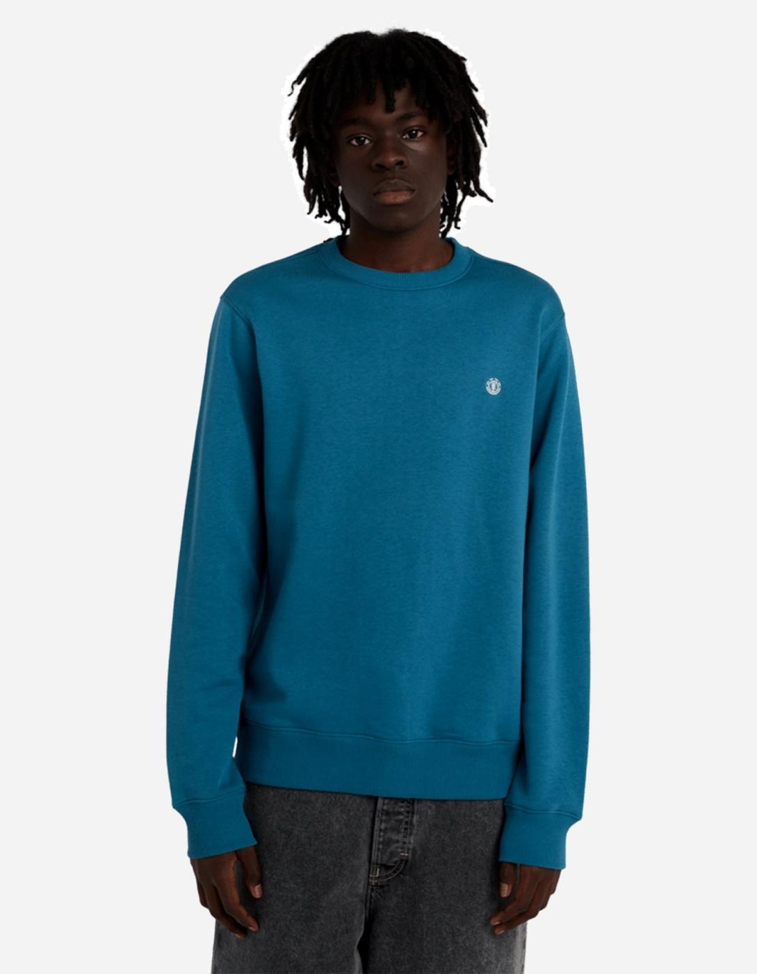 Sudadera Crew ELEMENT ICON EMBROIDERY - Mallard Blue