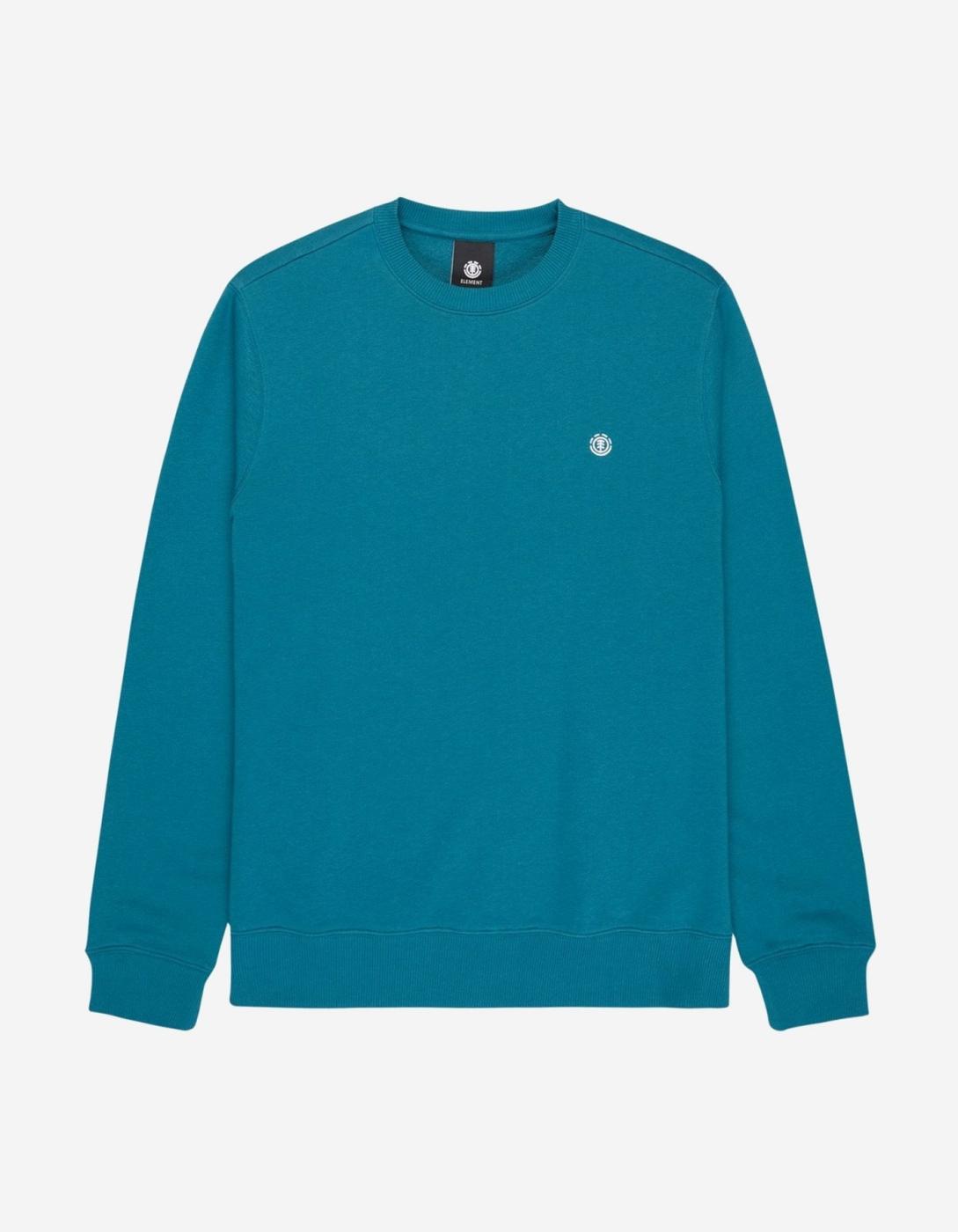 Sudadera Crew ELEMENT ICON EMBROIDERY - Mallard Blue