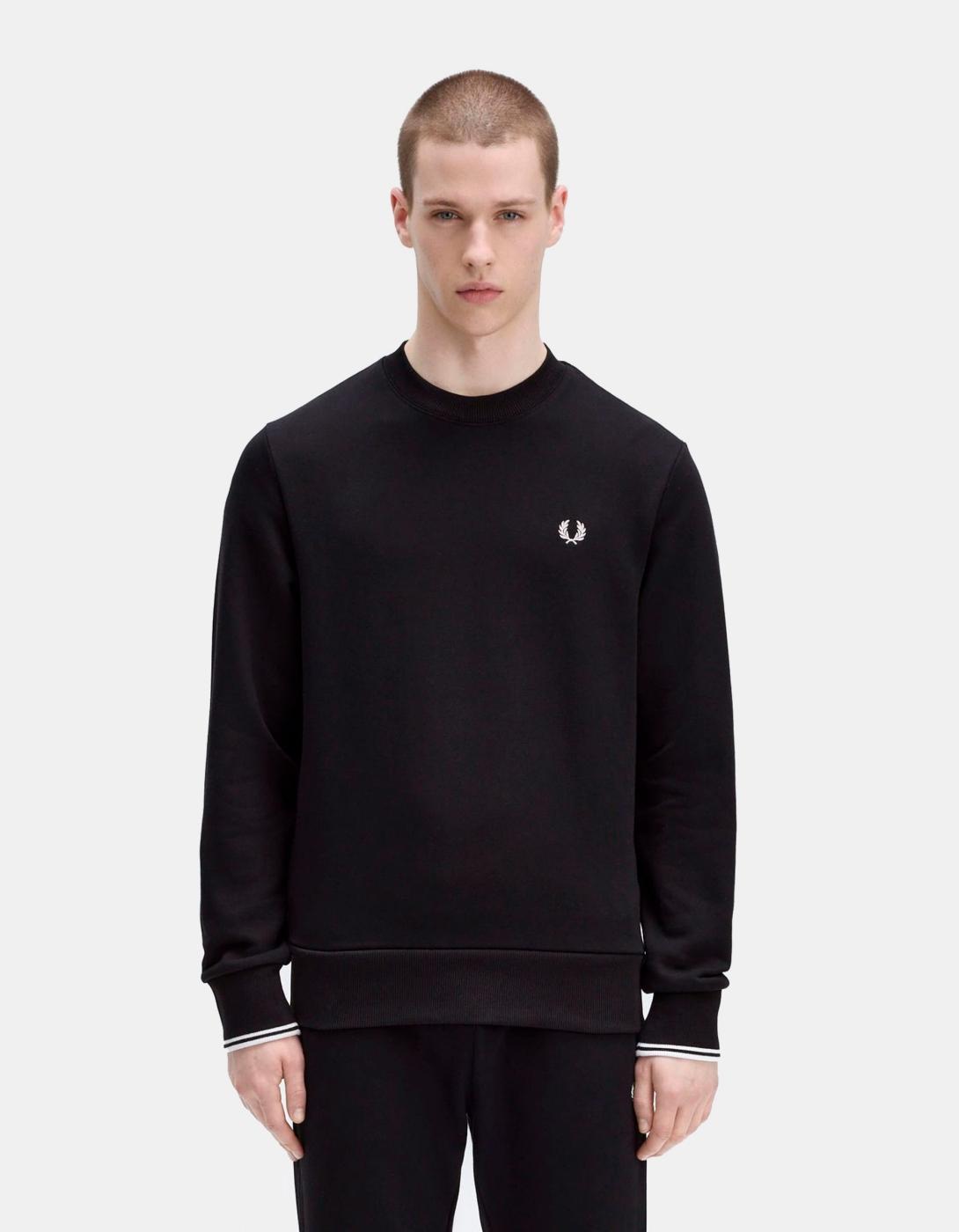 Sudadera Crew FRED PERRY M7535 - Black