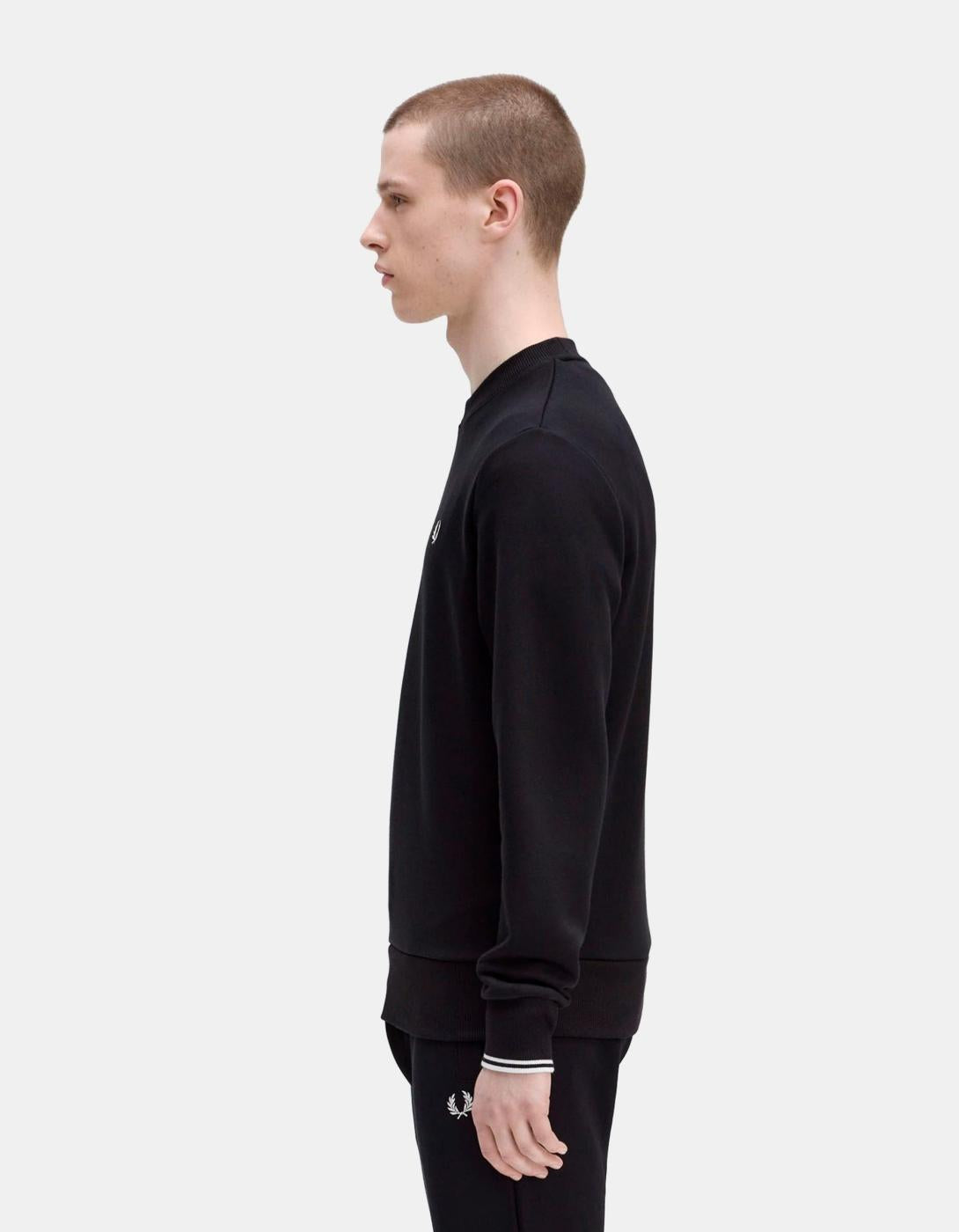 Sudadera Crew FRED PERRY M7535 - Black