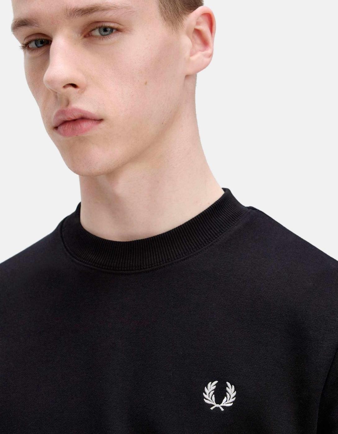 Sudadera Crew FRED PERRY M7535 - Black