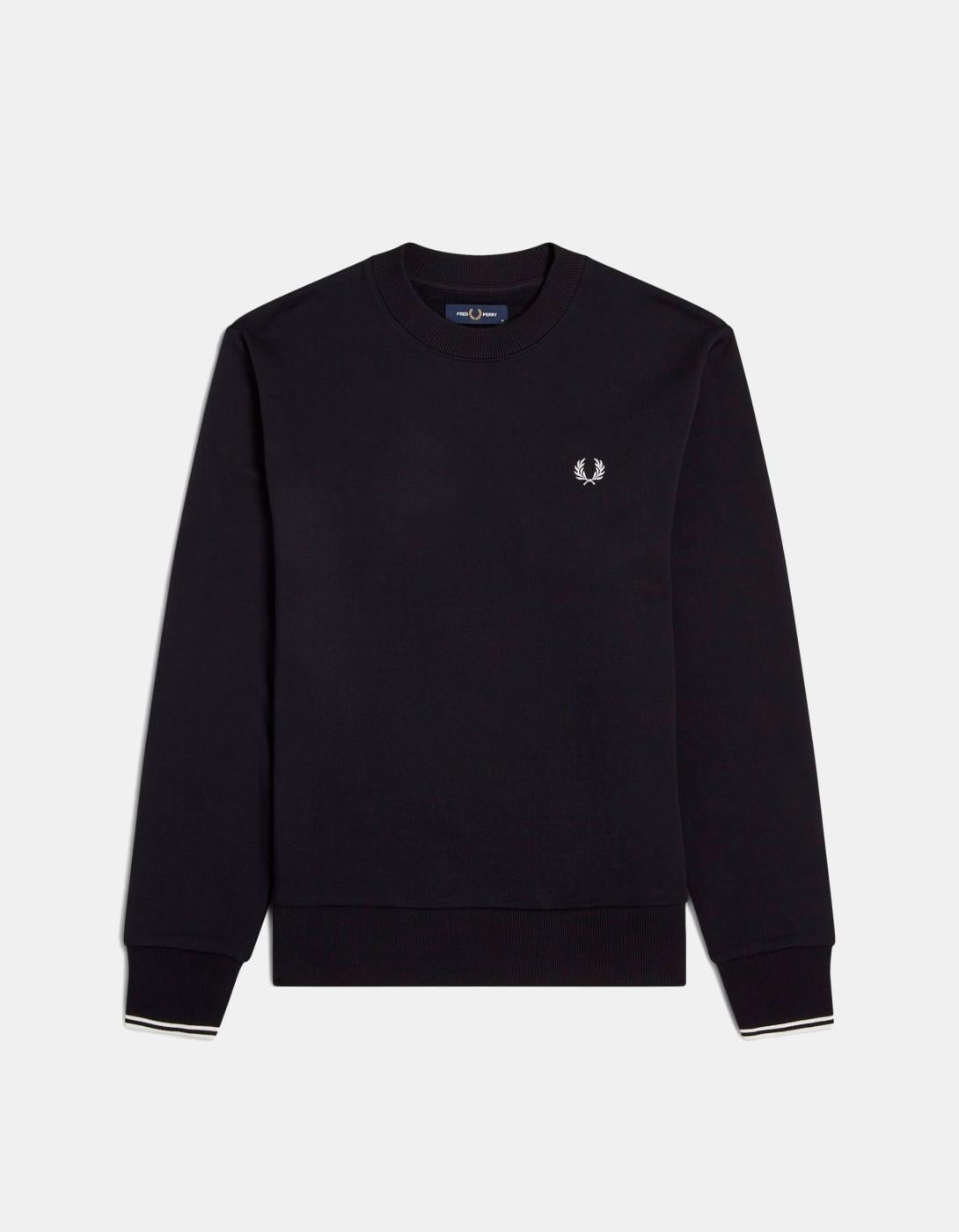 Sudadera Crew FRED PERRY M7535 - Black