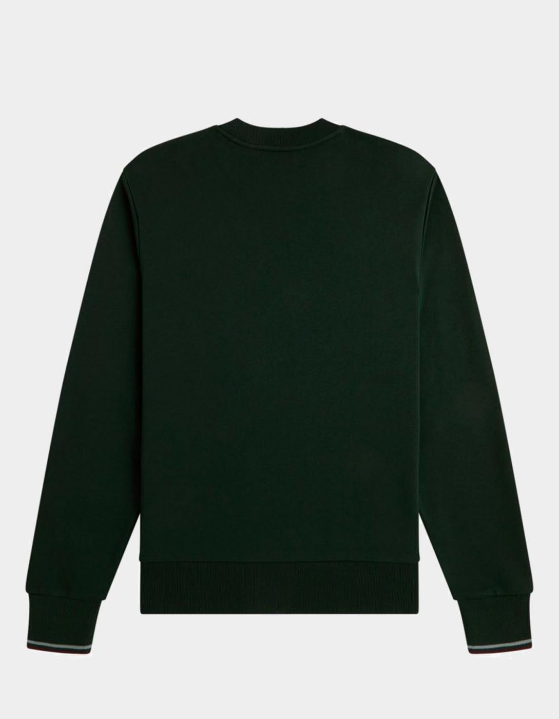 Sudadera Crew FRED PERRY M7535 - Olive/Bronze