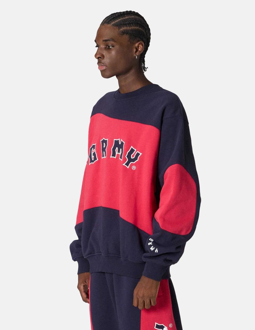 Sudadera Crew GRIMEY THE PROPS - Red