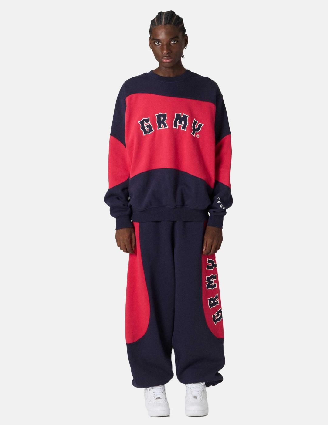 Sudadera Crew GRIMEY THE PROPS - Red