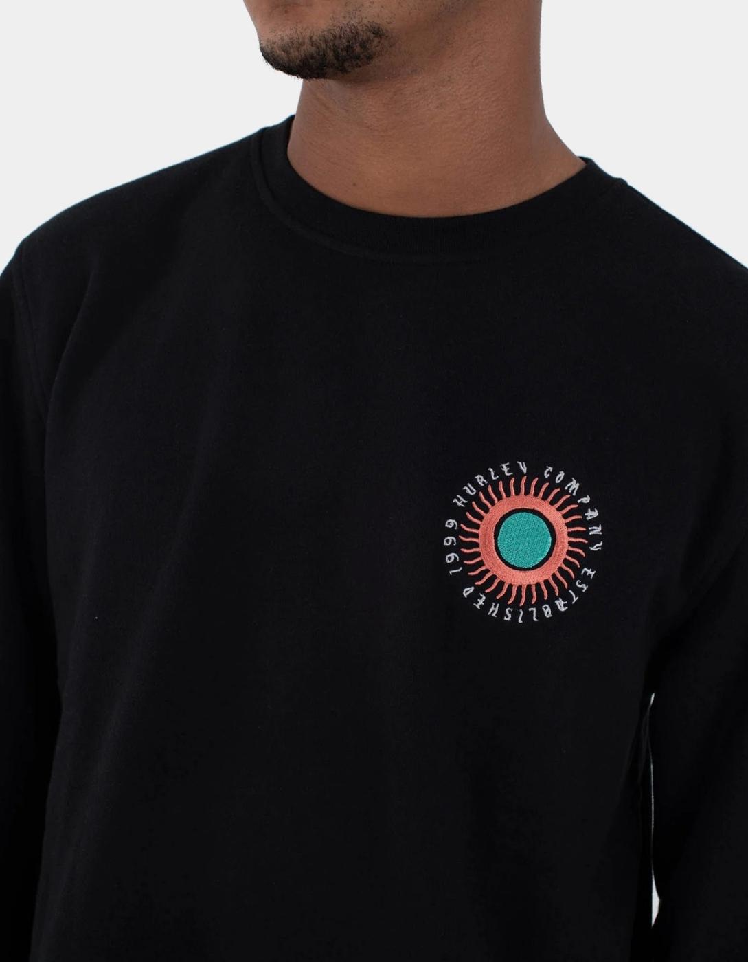 Sudadera Crew HURLEY EAGLE HIGH - Black