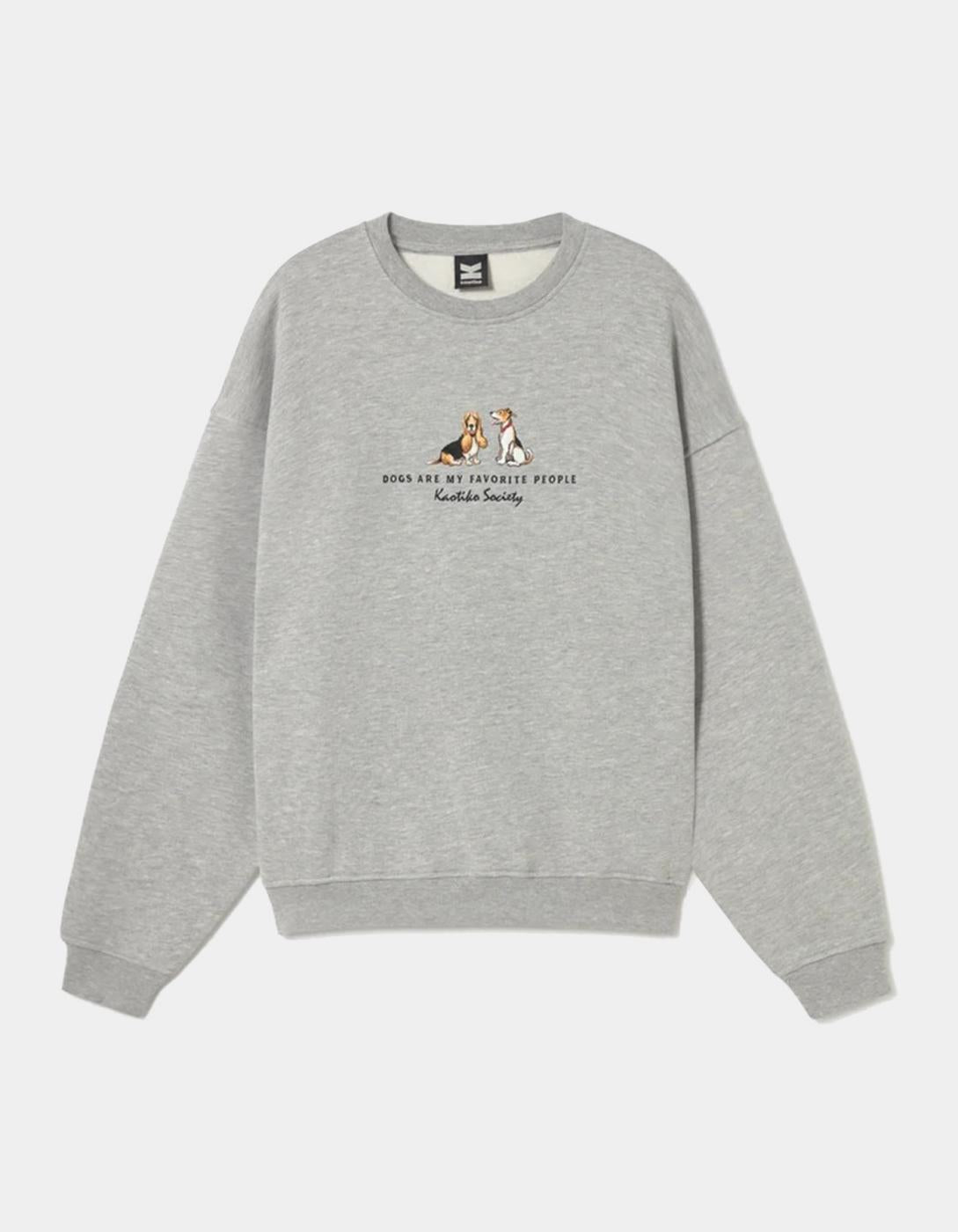 Sudadera Crew KAOTIKO RITA - Gray