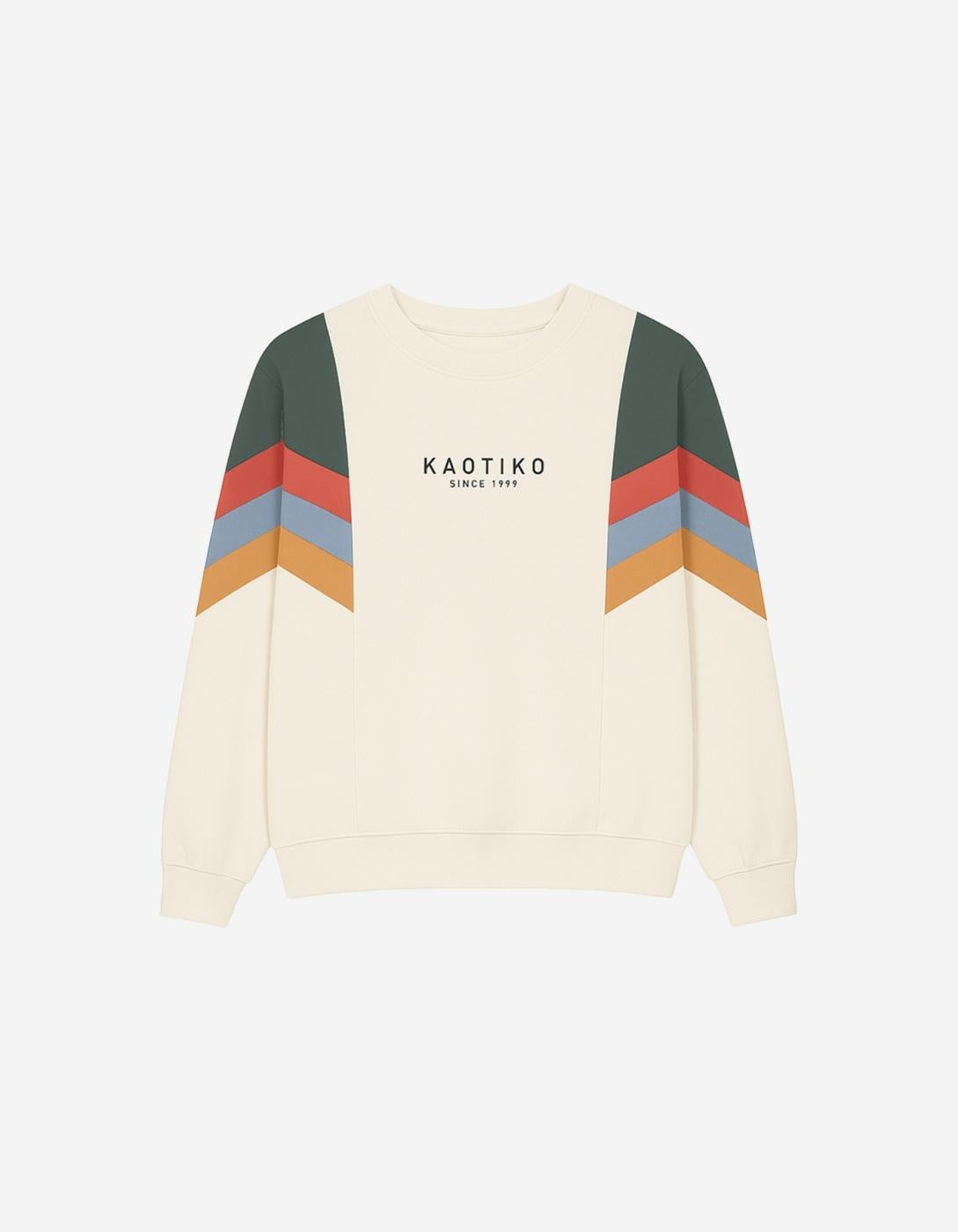 Sudadera Crew KAOTIKO SEATTLE - Ivory/Heura/Tile/Steel
