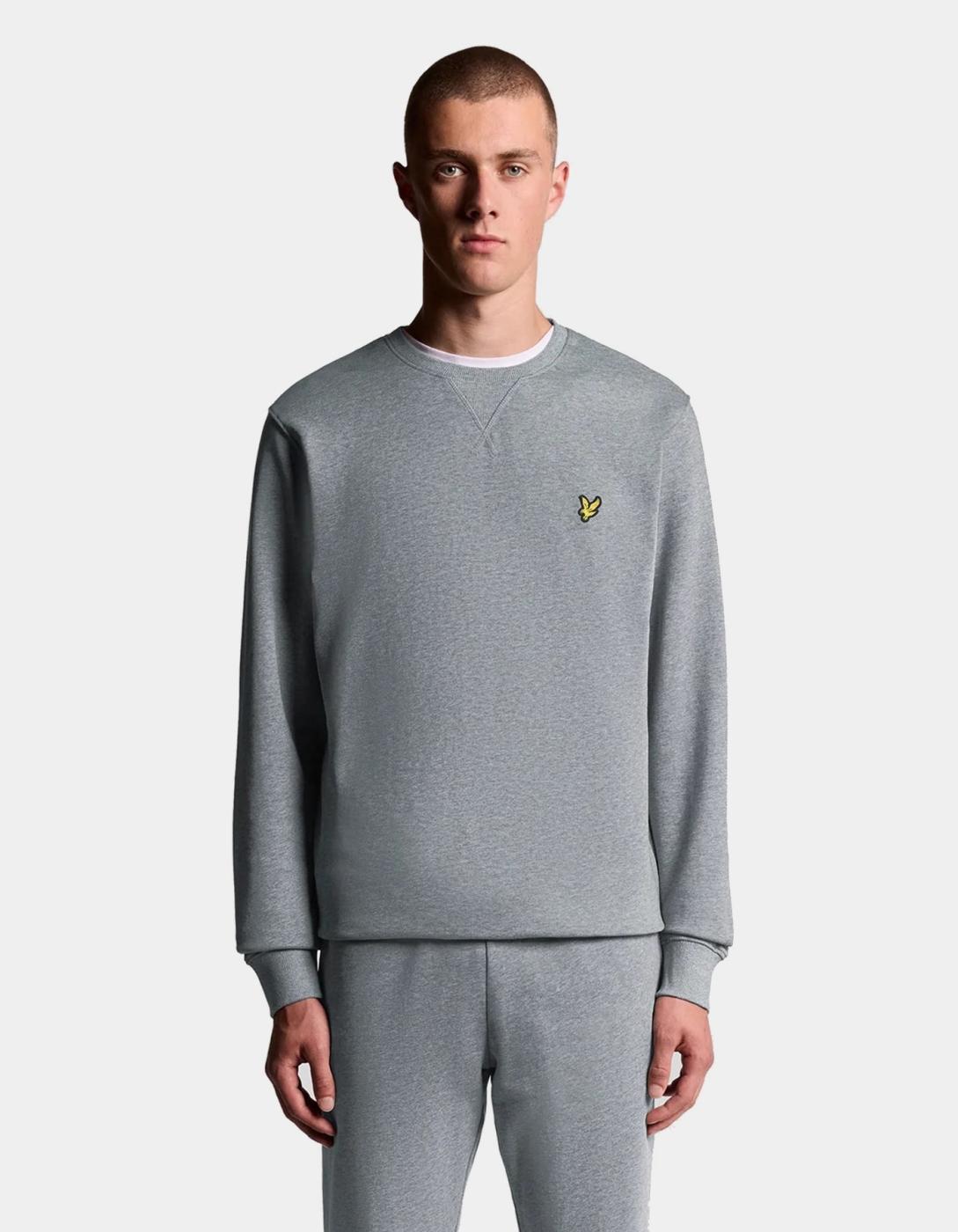 Sudadera CREW Lyle&Scott - Mid Grey Marl