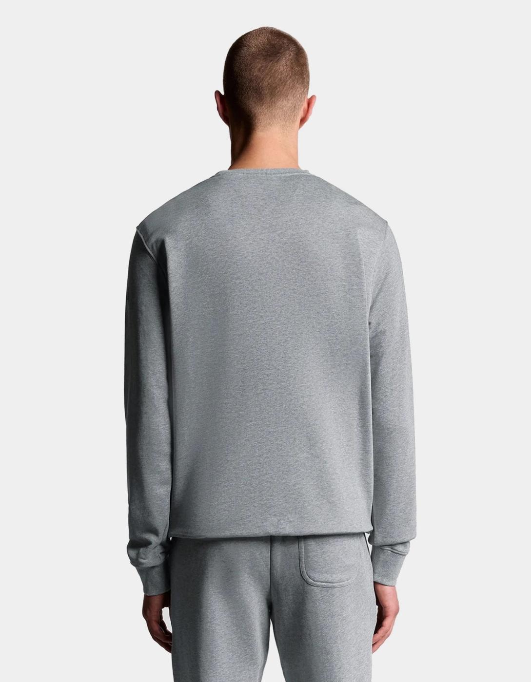 Sudadera CREW Lyle&Scott - Mid Grey Marl