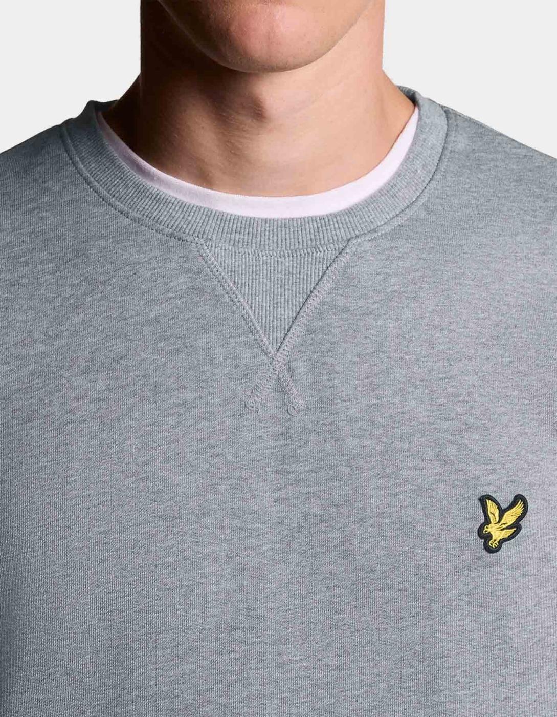Sudadera CREW Lyle&Scott - Mid Grey Marl