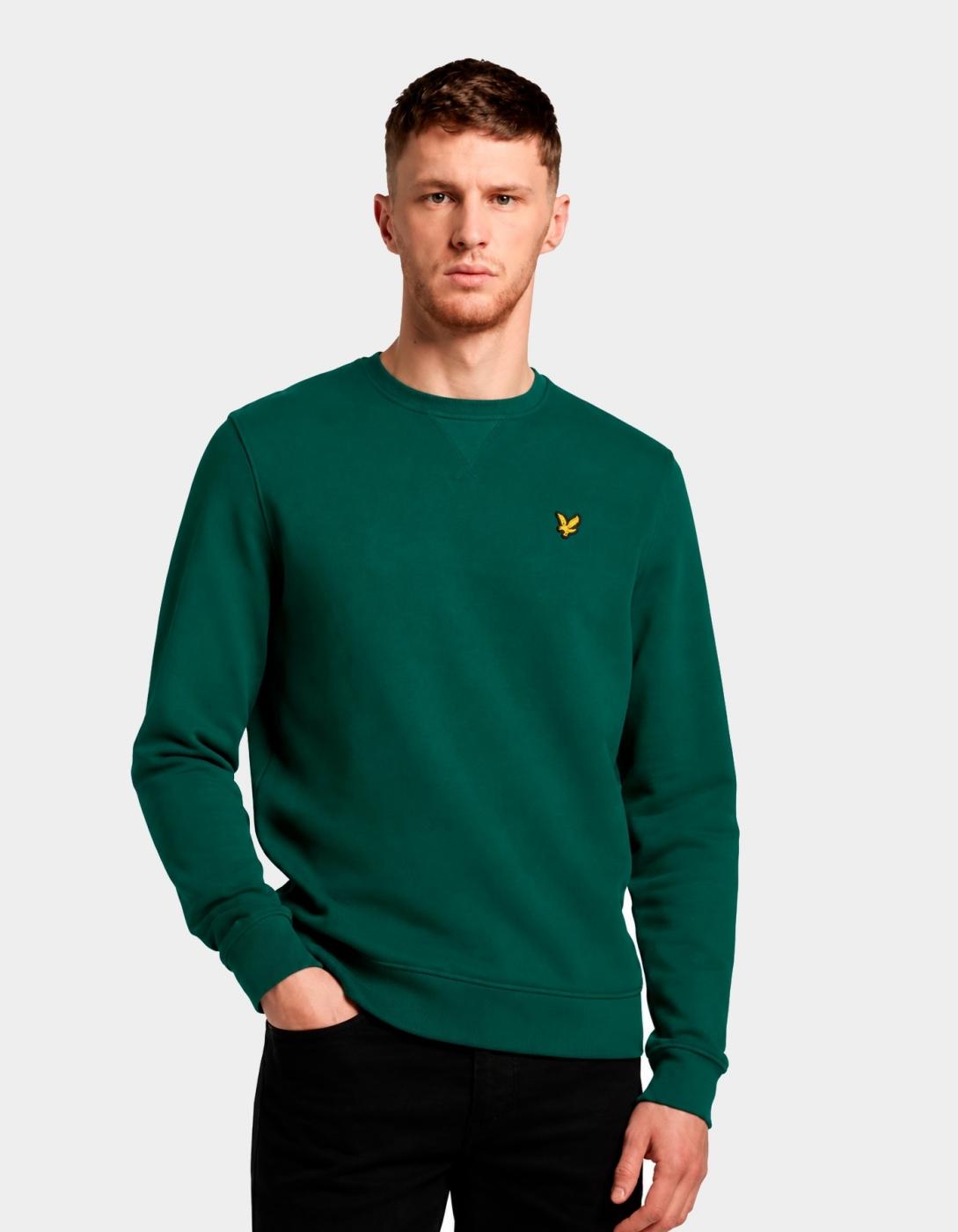 Sudadera Crew LYLE&SCOTT  ML1131V - Dark Green