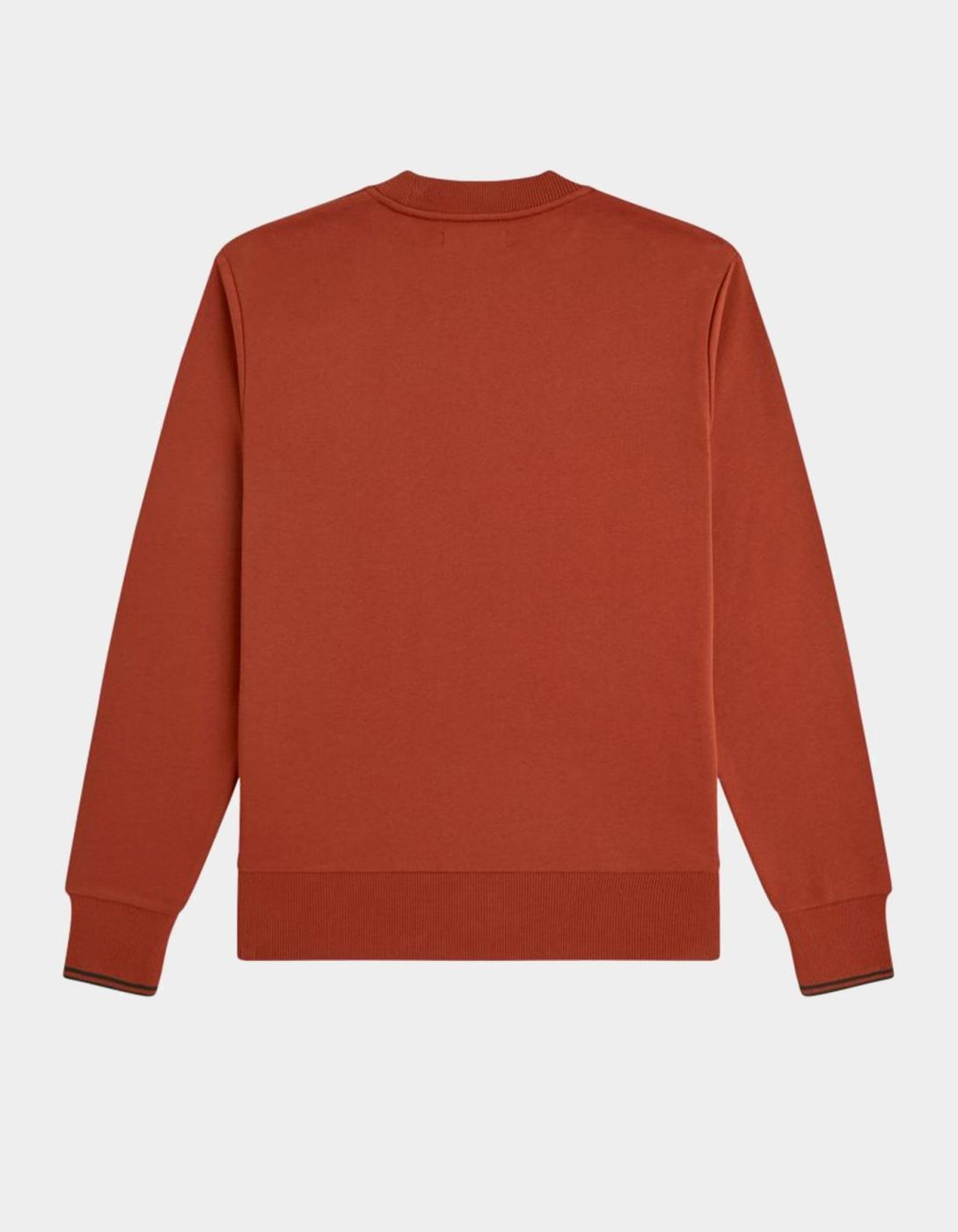 Sudadera Crew M7535 - Brandy/Night Green/Night Gre