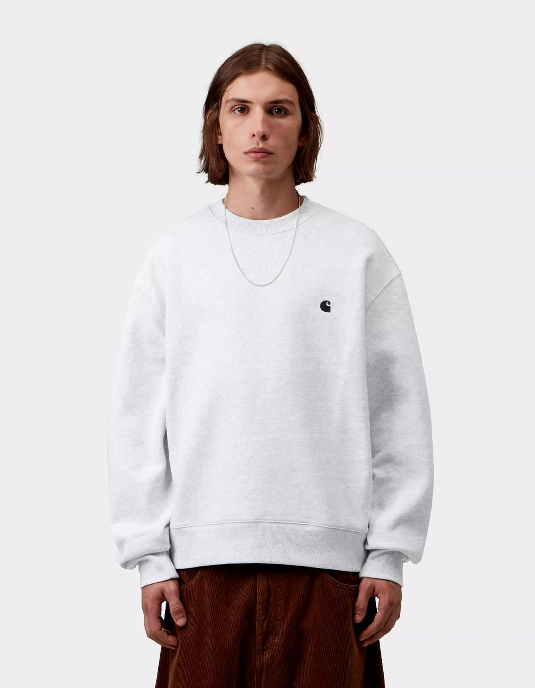 Sudadera Crew MACK SWEAT - Ash Heather / Black